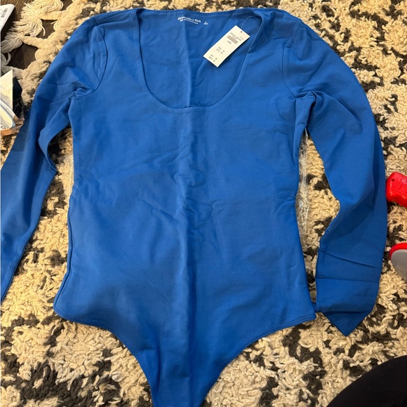 COPY - Long sleeve cotton seamless scoop neck bodysuit- Abercrombie- size large - Picture 2 of 4